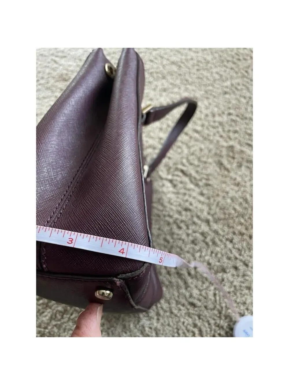 Kate Spade New York Purple Leather Small Tote Bag Purse
